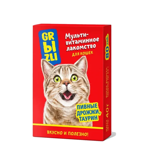 Мультивитаминное Лакомство Grыzli для кошек