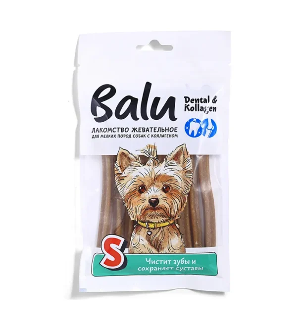 Лакомство BALU жевательное для собак мелких пород с коллагеном S, 100гр